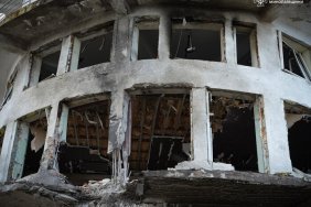 Готель у Миколаєві під обстрілом: фотозвіт з місця події